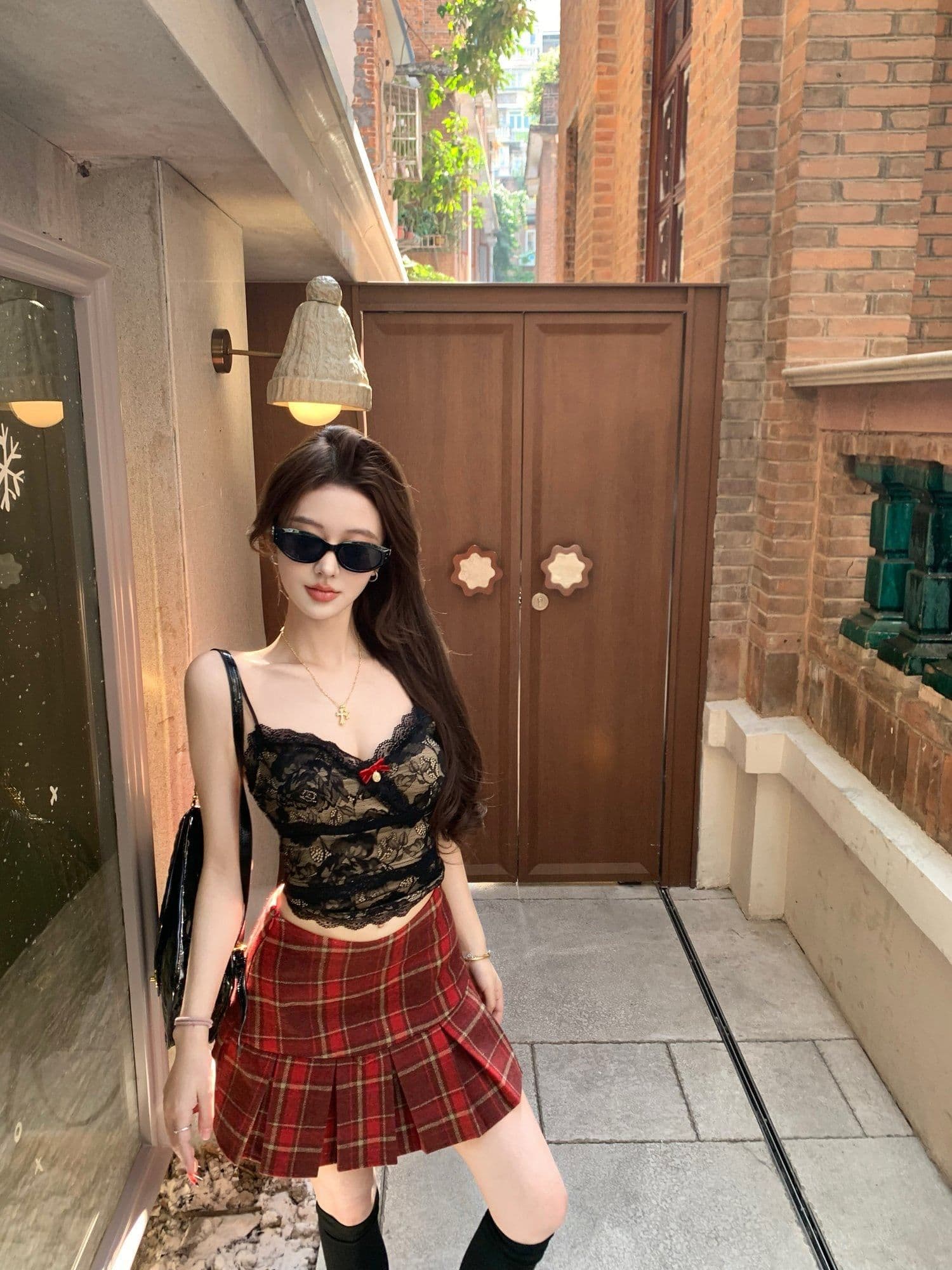 2026 새로운 가슴 패드 순수한 욕망 핫걸 낮은 가슴 u 칼라 캐미솔 기본 셔츠 인사이드 가져 가라. 레이스 아름다움 뒤쪽에 의류 상세 이미지 5