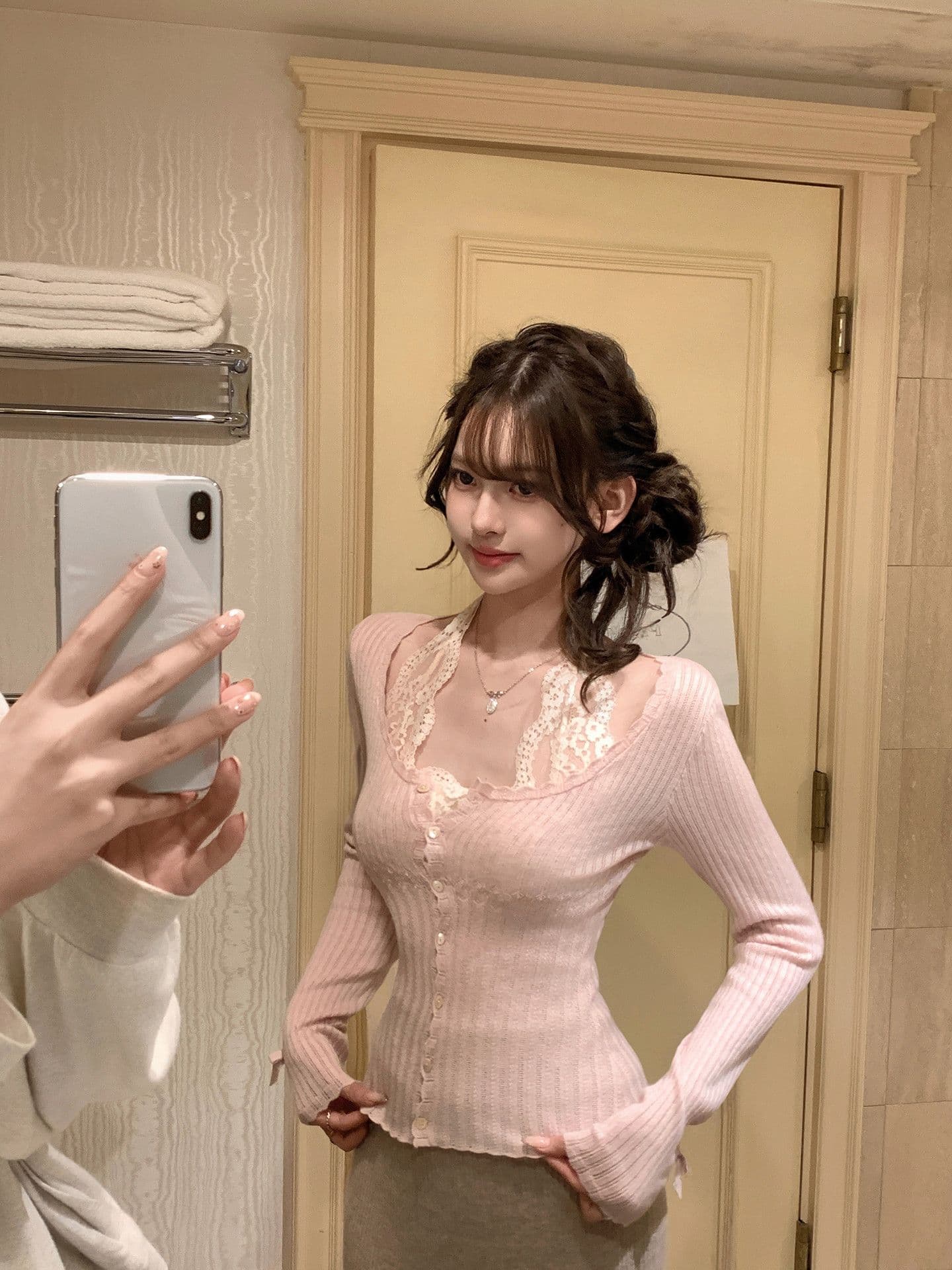 2026 새로운 가슴 패드 레이스 행침 목 캐미솔 만나는 아름다움 뒤로 브래지어 하나 백리스 인사이드 가져 가라. 작은 맨위 상세 이미지 3