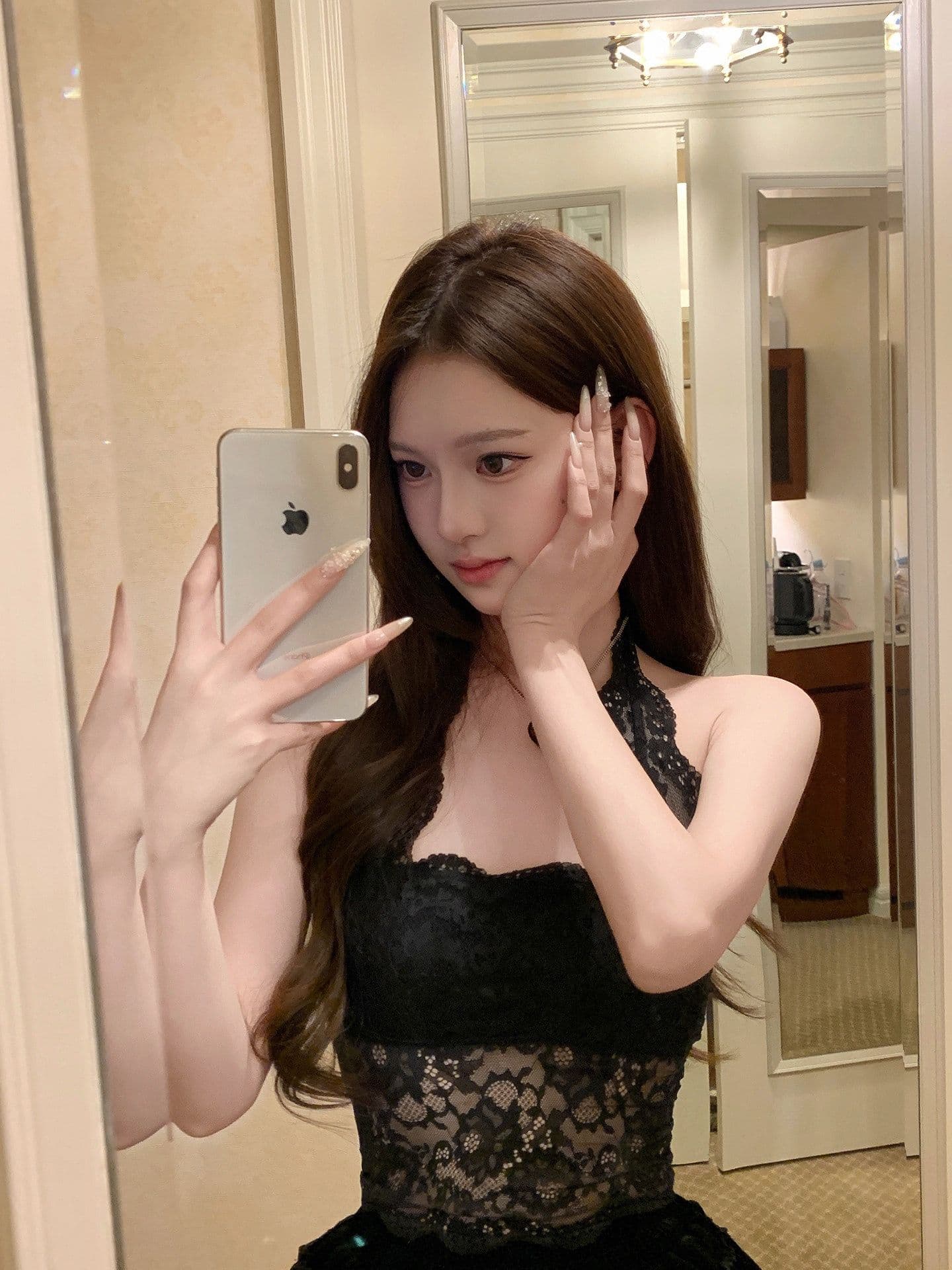 2026 새로운 가슴 패드 레이스 행침 목 캐미솔 만나는 아름다움 뒤로 브래지어 하나 백리스 인사이드 가져 가라. 작은 맨위 상세 이미지 7