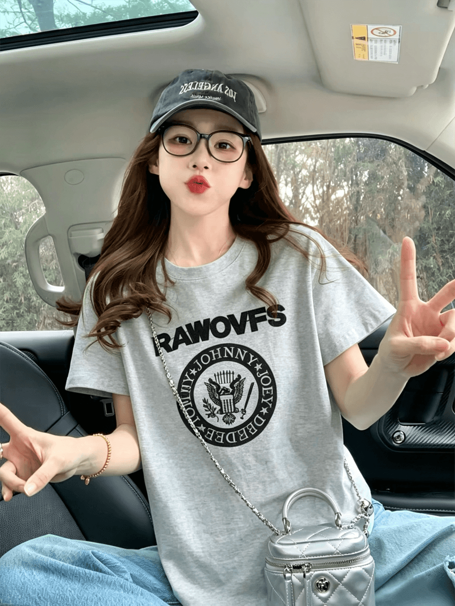 2026 새로운 무거운 순면 여름 새로운 슈퍼 화재 무거운 작업 자수 공예 루즈핏 다용도 반소매 캐주얼 맨위 상세 이미지 6