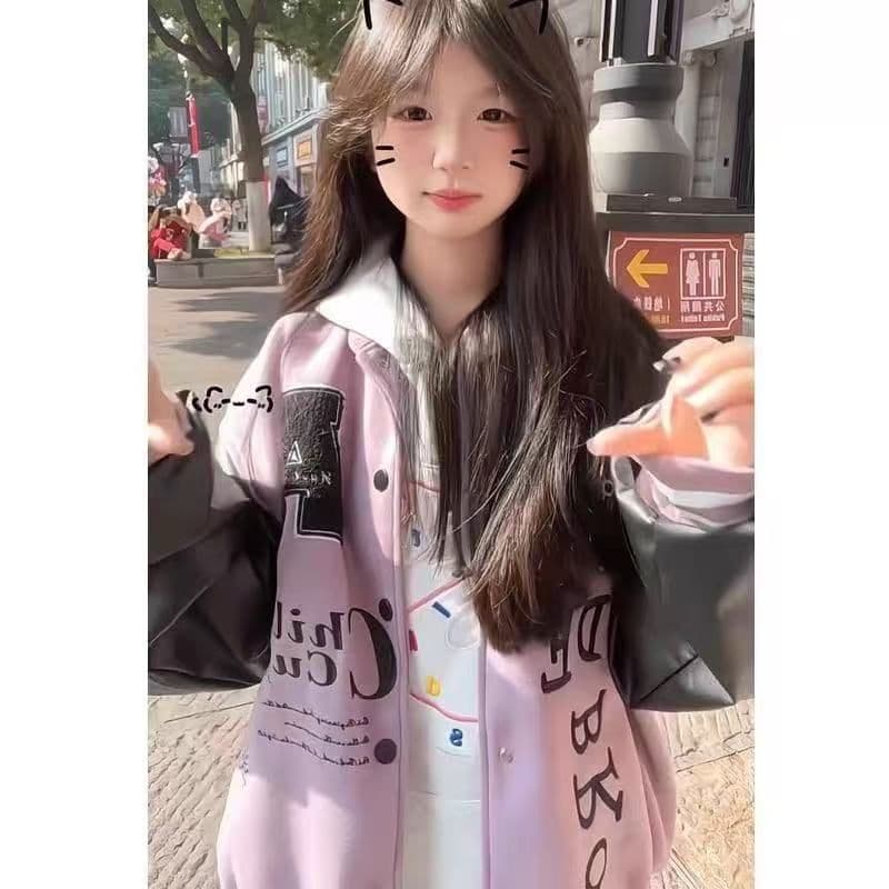 2026 새로운 무거운 싸움 가죽 전체 자수 아메리칸 야구 외투 남녀 자수 높음 거리 다용도 커플 재킷 상세 이미지 4
