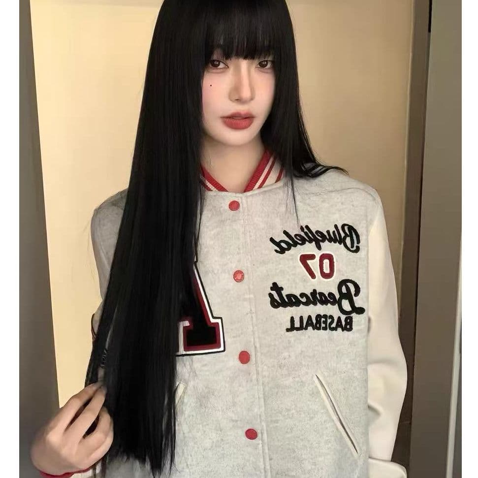 2026 새로운 무거운 아메리칸 무거운 자수 야구 외투 가을 겨울 재킷 이미지 4