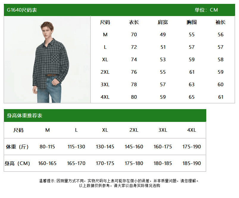 2026 싱글 줄 버튼 다용도 청년 캐주얼 봄과 가을 일상 빛 요리 한 바람 폴로 칼라 긴팔 막대기 가방 격자 무늬 셔츠 상세 이미지 1