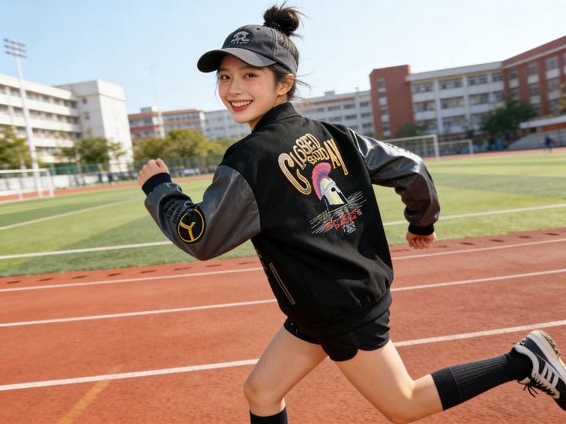 아메리칸 자수 야구 유니폼 여성 봄 가을 2026 새로운 레트로 배색 캐주얼 커플 재킷 재킷 트렌디 상세 이미지 18