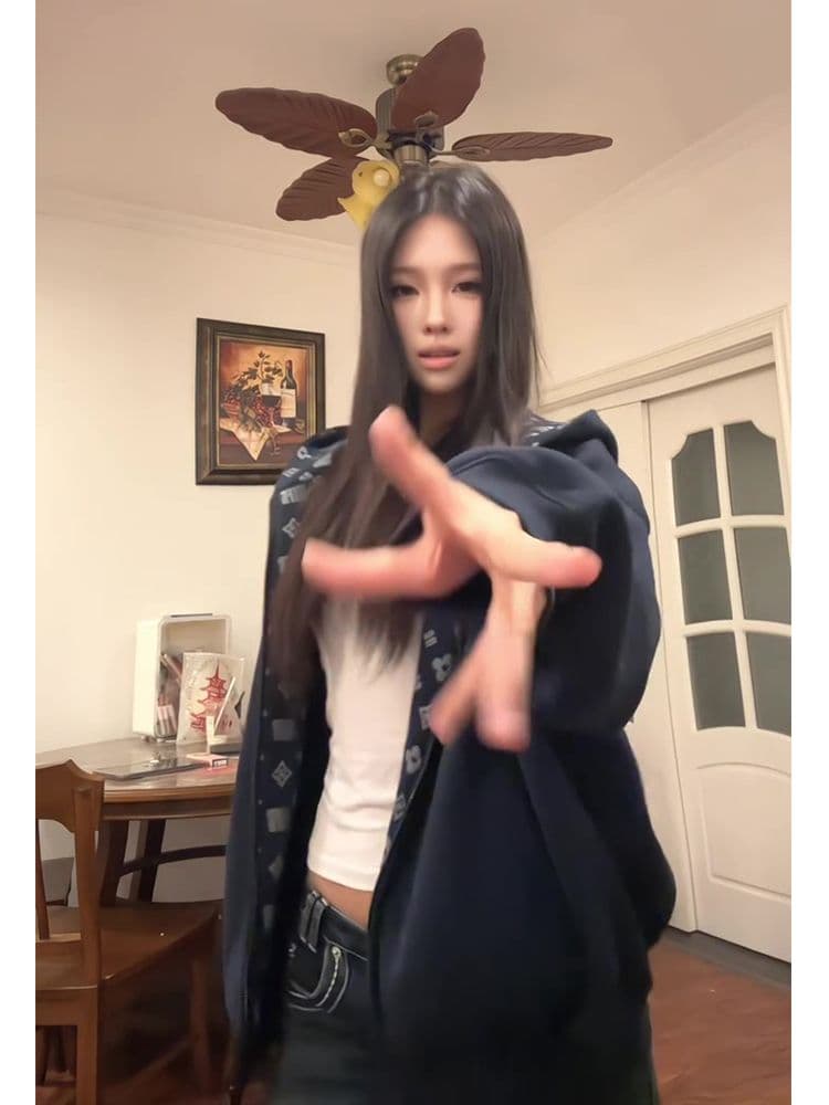 2026 새로운 무거운 가을 후드 오픈 가디건 후드티 여성 학원 스타일 캐주얼 루즈핏 슬림해 보이는 커플 지퍼 재킷 남자 상세 이미지 4