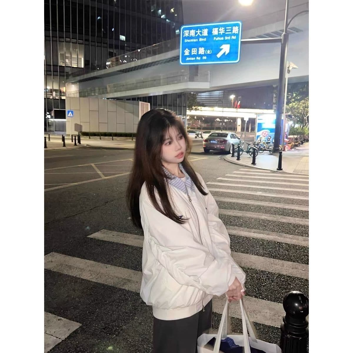 2026 패션 트렌드 패치워크 페이크 레이어드 야구 유니폼 재킷 남자 여자 아메리칸 폴로 칼라 쇼트 스타일 플라잉 재킷 이미지 4
