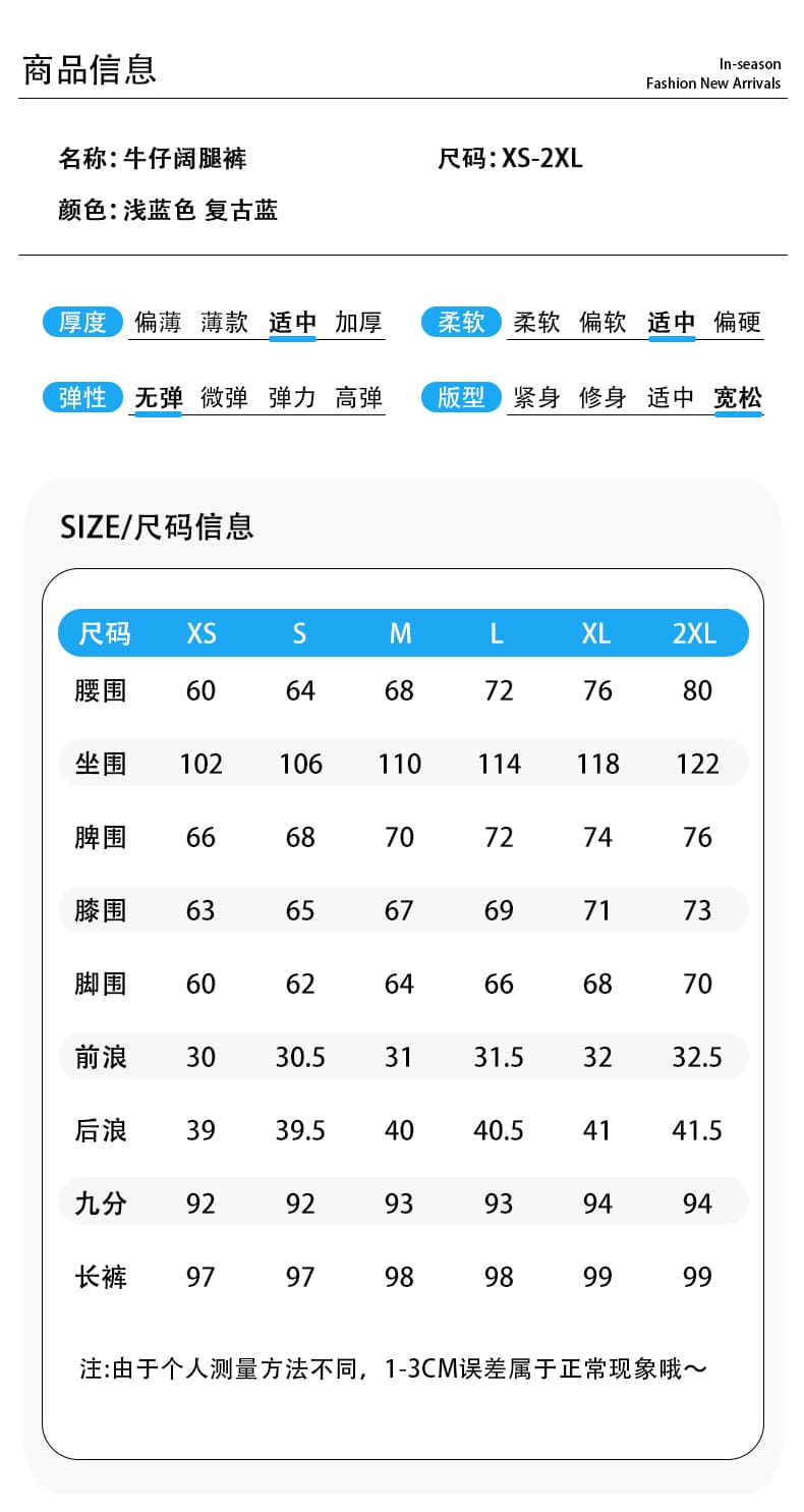 아메리칸 워크웨어 넓은 다리 청바지 여성 하이웨이스트 2026 여름 새로운 루즈핏 모통이 칼 바지 다용도 외국 가스 바닥 청소 바지 상세 이미지 7