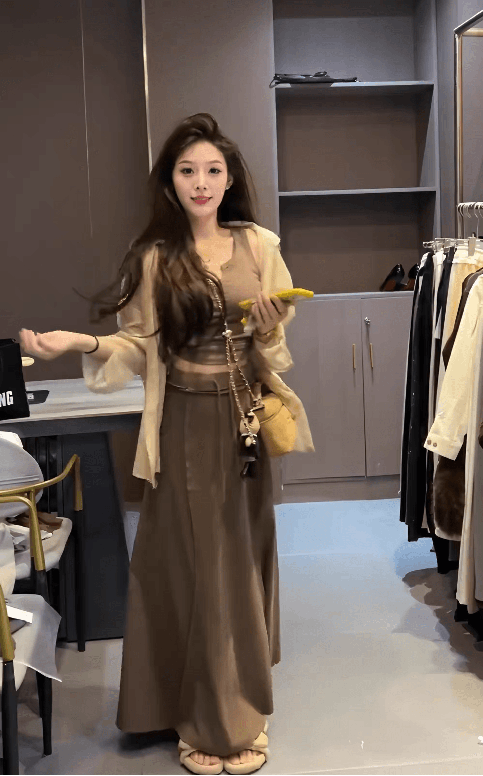 여름 새로운 빛 요리 한 우아함 바람 품격 세트 여성 루즈핏 재킷 핫걸 슬립 도루 센스 반신 스커트 3종 세트 상세 이미지 6