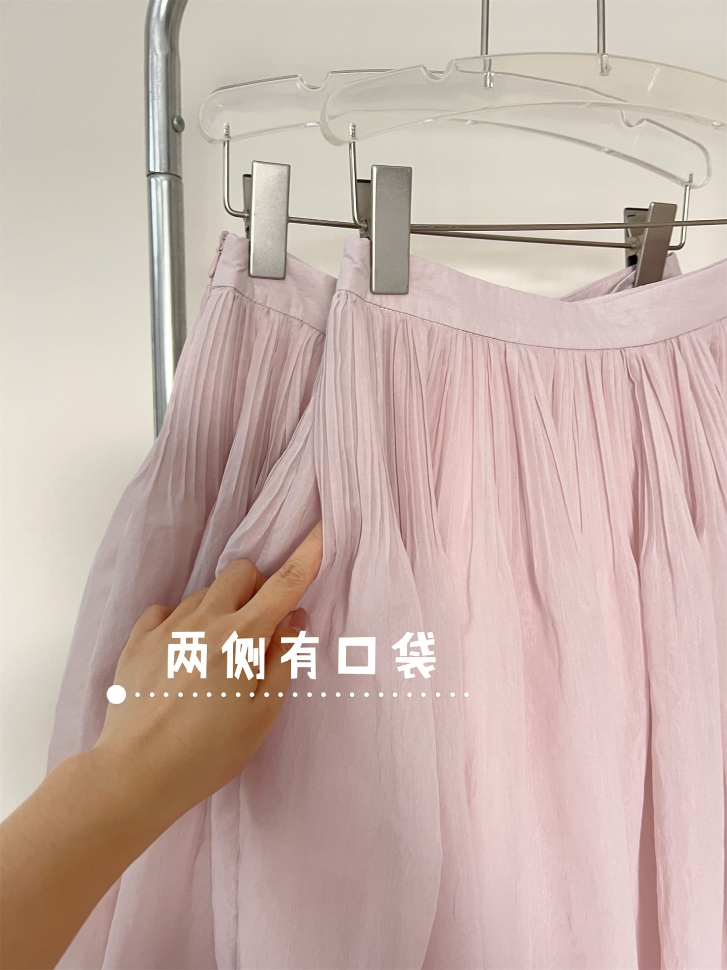 puki 클래식 무거운 작업 발레 퍼프 우산 치마 단어 Pleat Tulle 미니멀리즘 반신 스커트 상세 이미지 11
