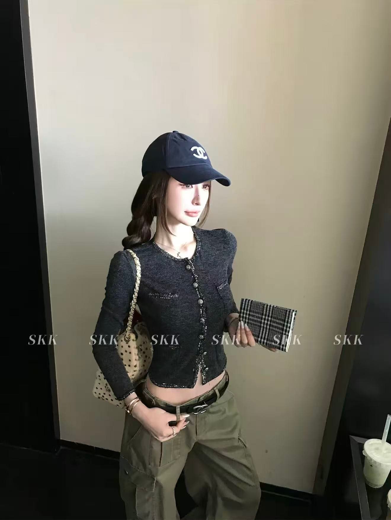 skk store paris 높음 세트 패션 위크 260g 레트로 천 골드 샤오시엔 재킷 절묘한 분장 ~ 중 느슨함 상세 이미지 1