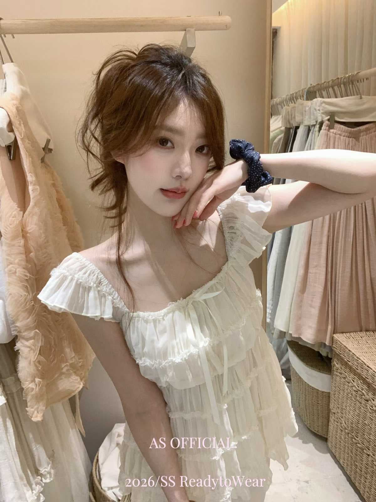 프랑스식 Feifei 소매 레이스 여성 셔츠 여름 부드러운 바람 작은 셔츠 Chic 디자인 센스 셔츠 루즈핏 슬림해 보이는 맨위 상세 이미지 11