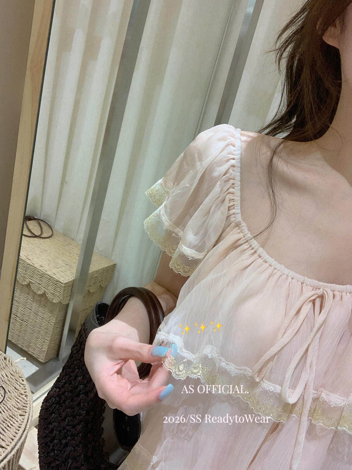 한 부서 레이스 레이스 패치워크 프릴 여성 셔츠 여름 새로운 루즈핏 슬림해 보이는 연령 감소 보트넥 맨위 트렌디 상세 이미지 17