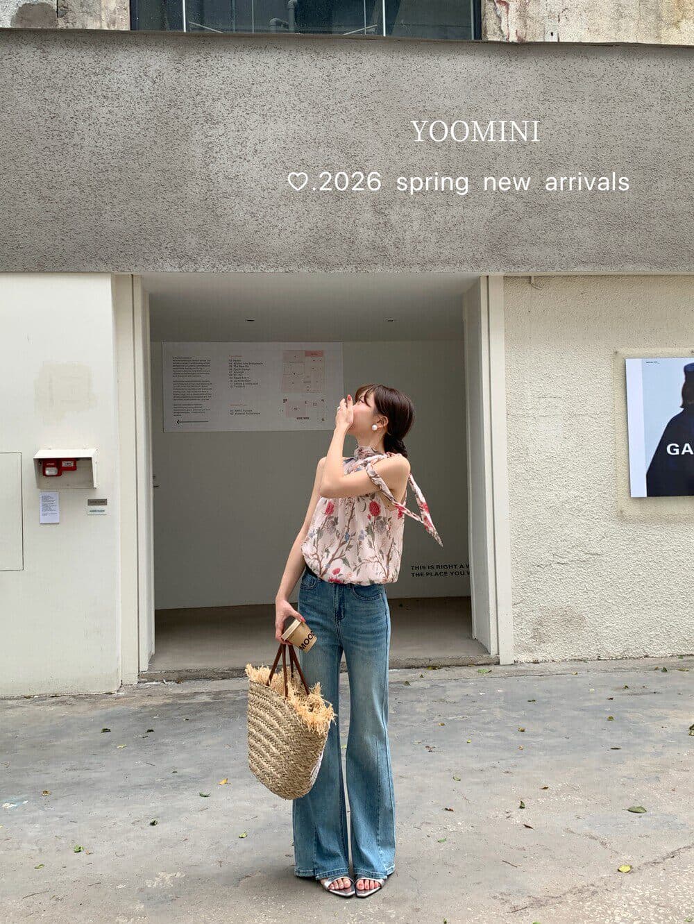 프랑스식 달콤함 외출용 민소매 꽃무늬 여성 셔츠 2026 여름 디자인 센스 작은 대중 행침 목 슬립 오프숄더 맨위 상세 이미지 3