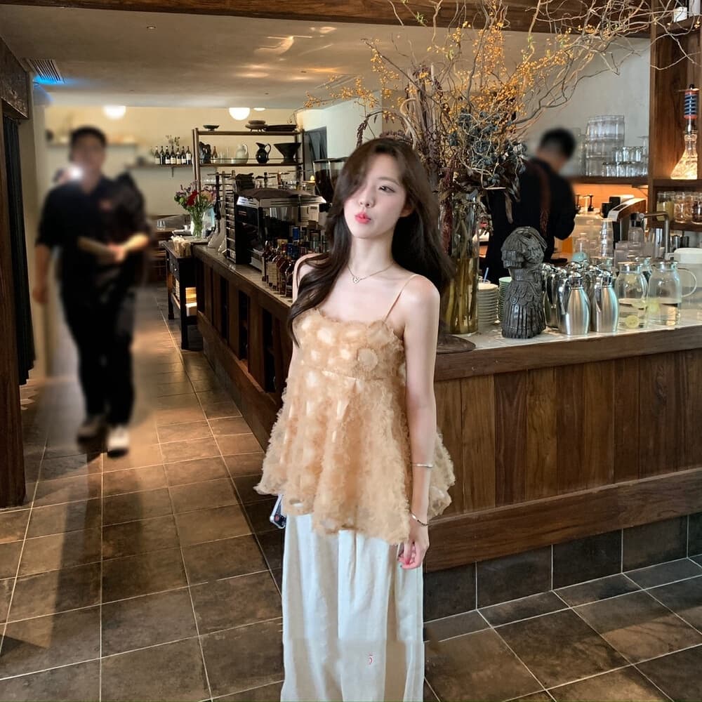순수한 욕망 달콤함 무거운 작업 망사 캐미솔 2026 봄 새로운 디자인 센스 작은 대중 Chic 외출용 맨위 이미지 3