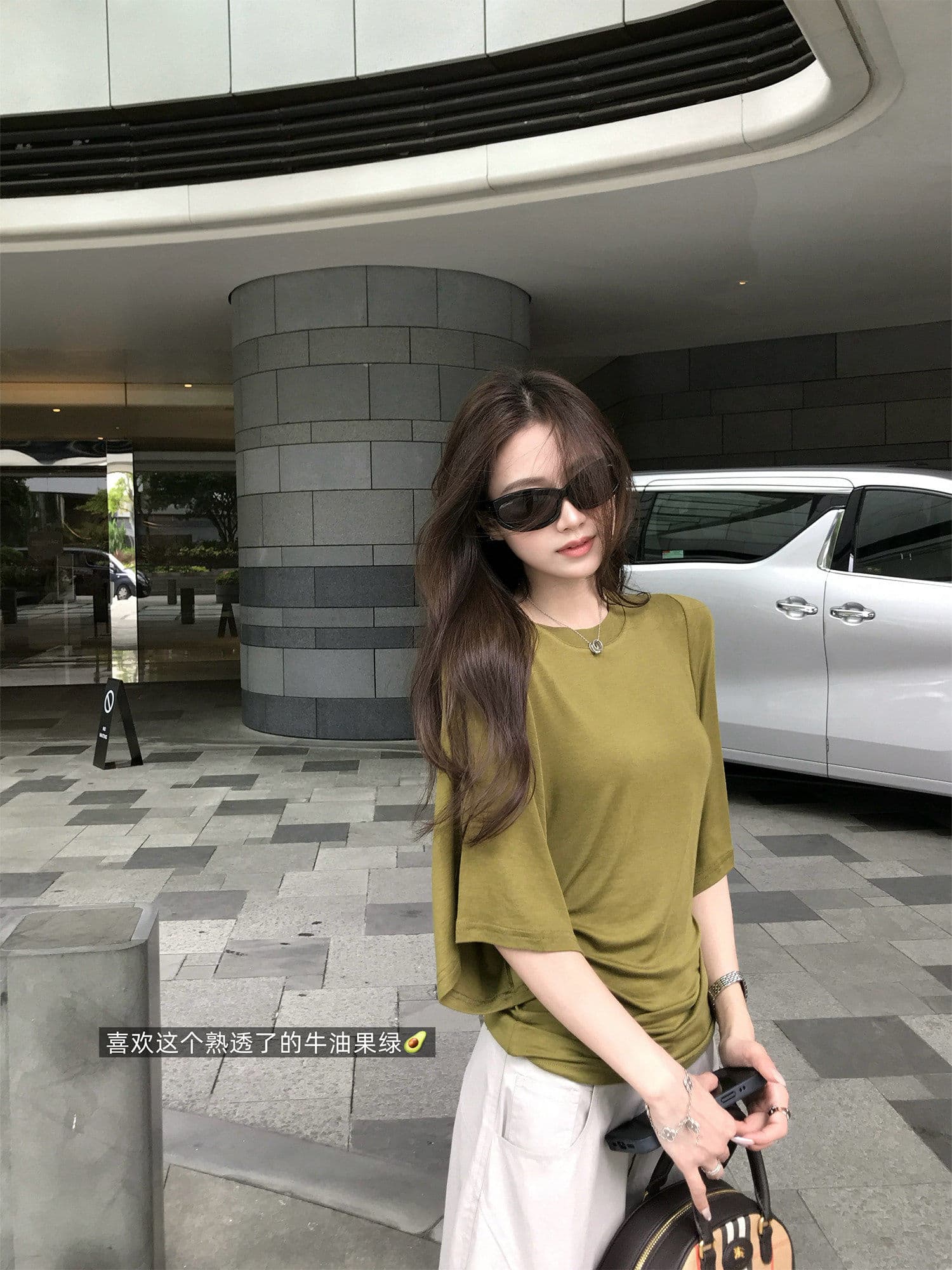 감기 흰색 피부 t& 가져 오기 주간 실크 모방 양모 빛 사람들 분위기 루즈핏 커프스 폐회 자매 센스 티셔츠 여름