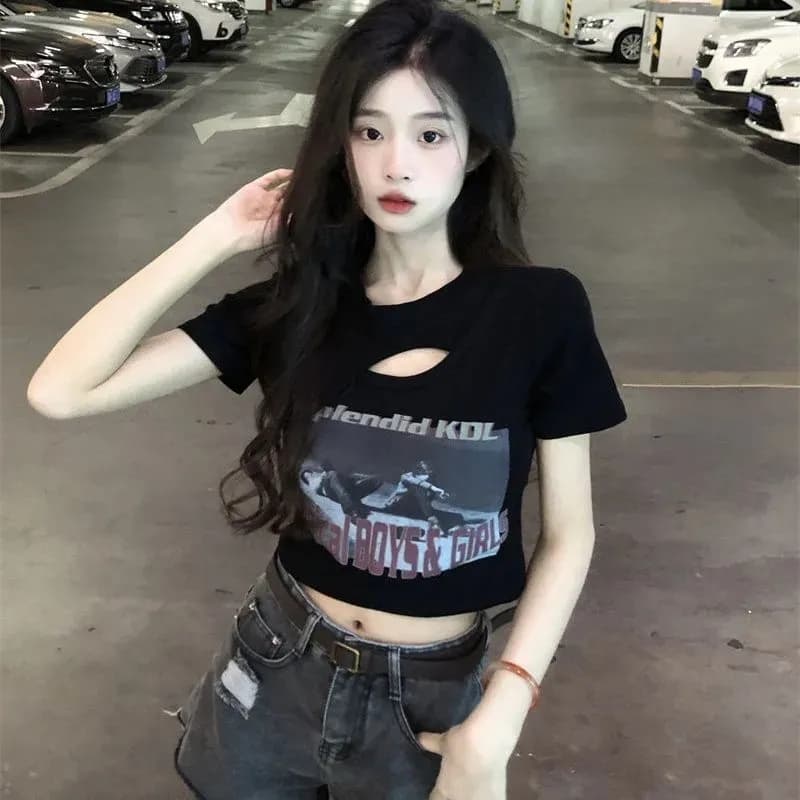 빅 사이즈 여성 의류 40 92 면 8 암모니아 Lun 흔들어서 톤 품질 핫걸 쇼트 스타일 반팔 티셔츠 여성 m-4xl 상세 이미지 7
