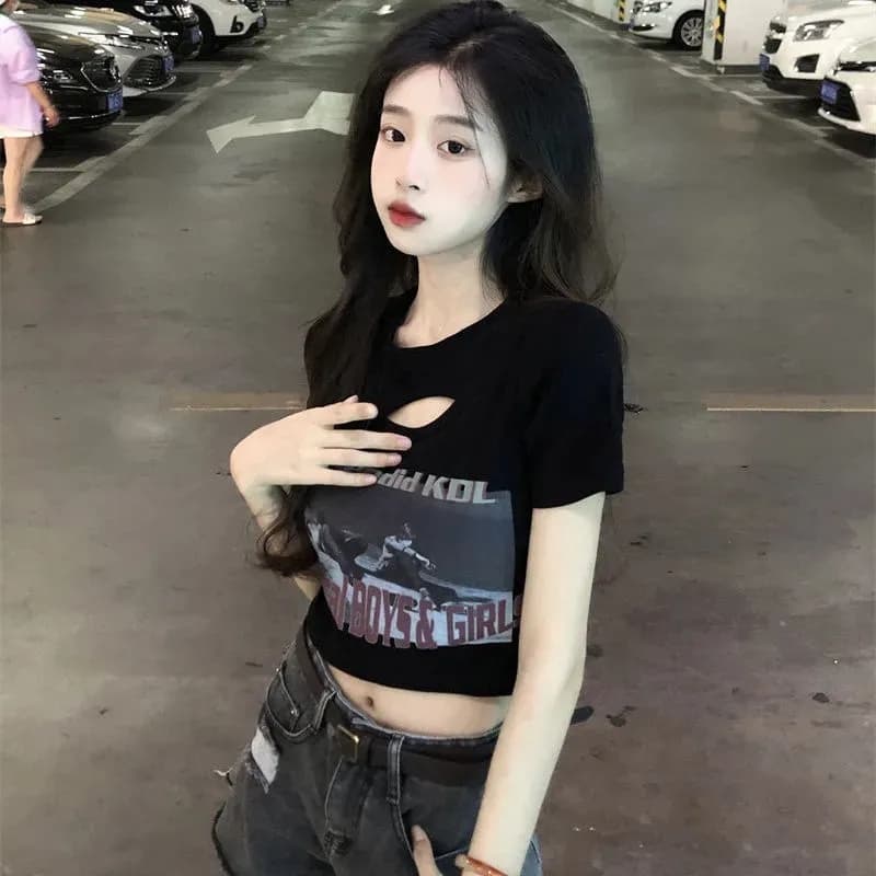빅 사이즈 여성 의류 40 92 면 8 암모니아 Lun 흔들어서 톤 품질 핫걸 쇼트 스타일 반팔 티셔츠 여성 m-4xl 상세 이미지 8
