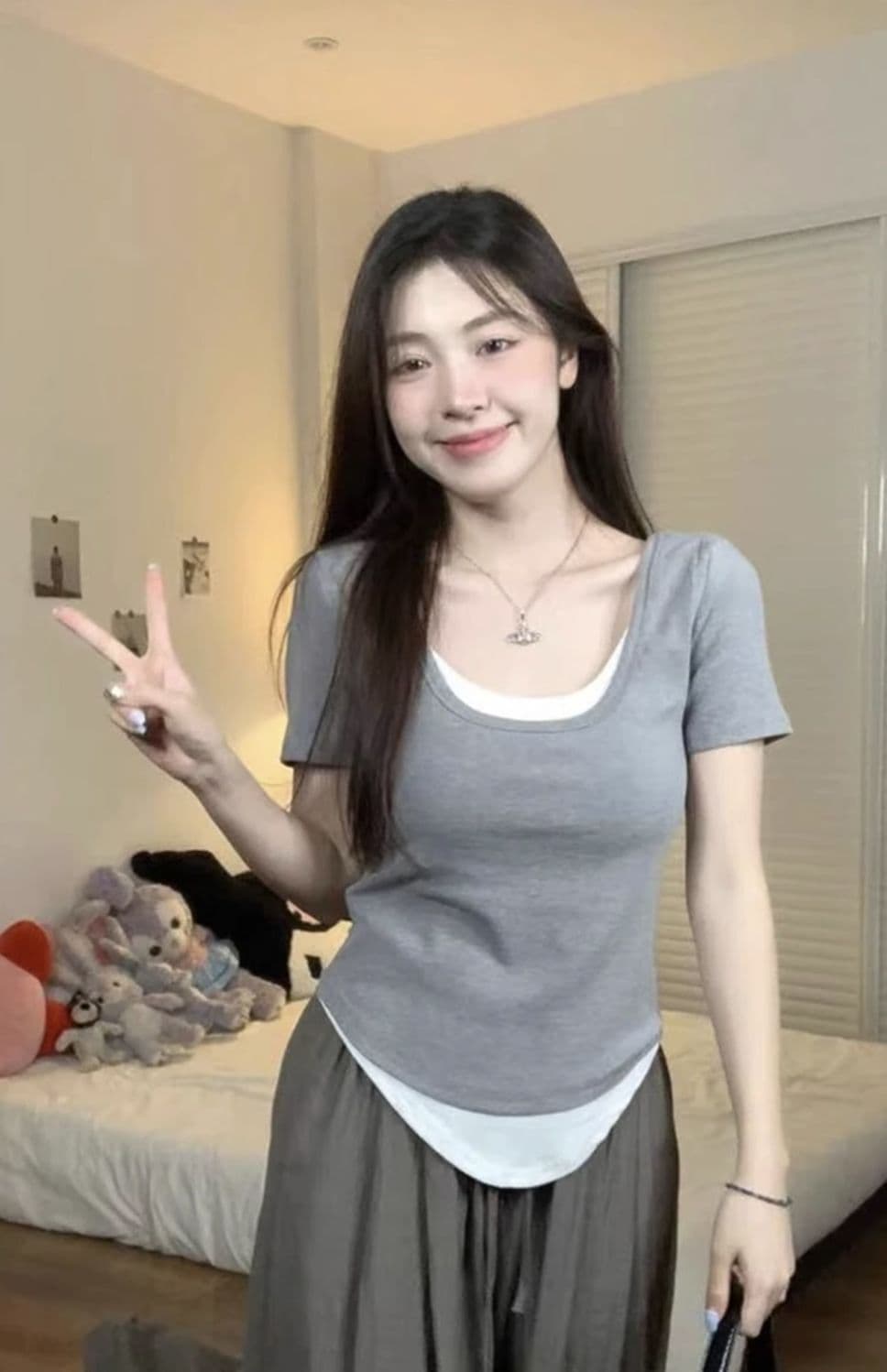40 92 면 8 암모니아 Lun 빅 사이즈 여성 의류 지방 mm 긍정적 인 어깨 반팔 티셔츠 여성 배색 패치워크 몸매 가꾸기 맨위 m-4xl 상세 이미지 11