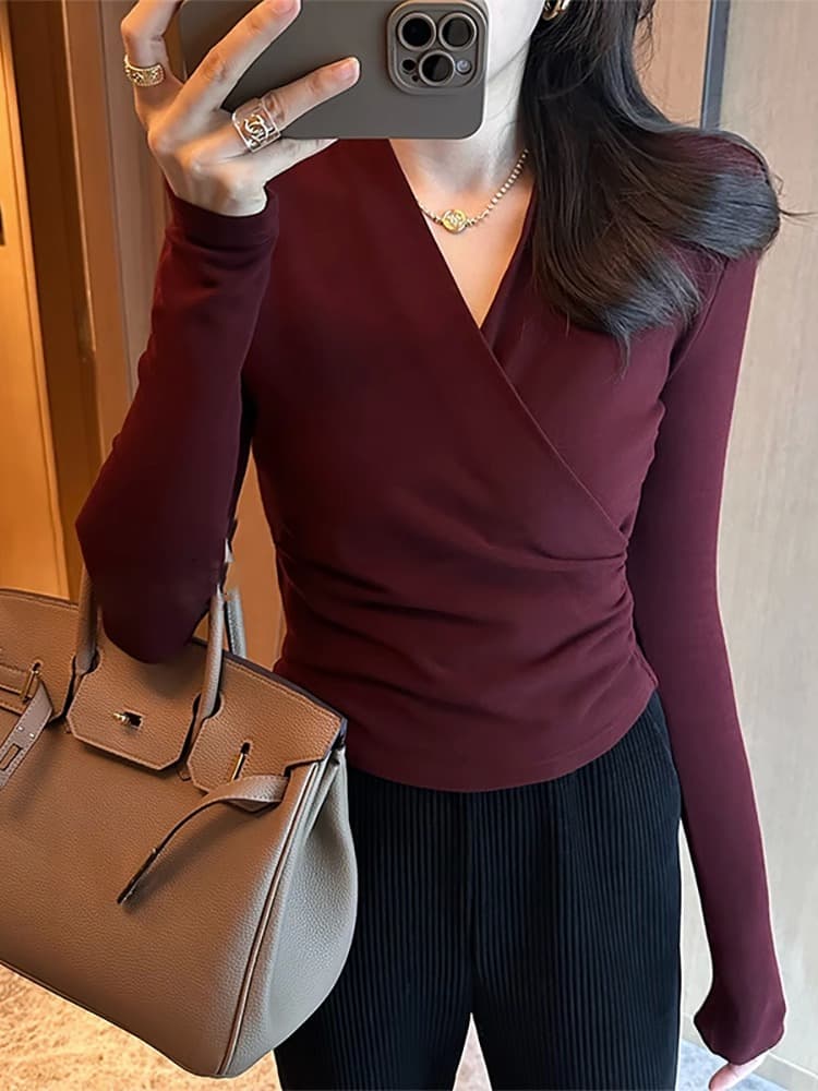 가을 의상 40 92 면 8 암모니아 Lun 210 그램 흔들어서 톤 품질 몸매 가꾸기 인사이드 가져 가라. 기본 셔츠 티셔츠 여성 빅 사이즈 m-4xl 상세 이미지 8