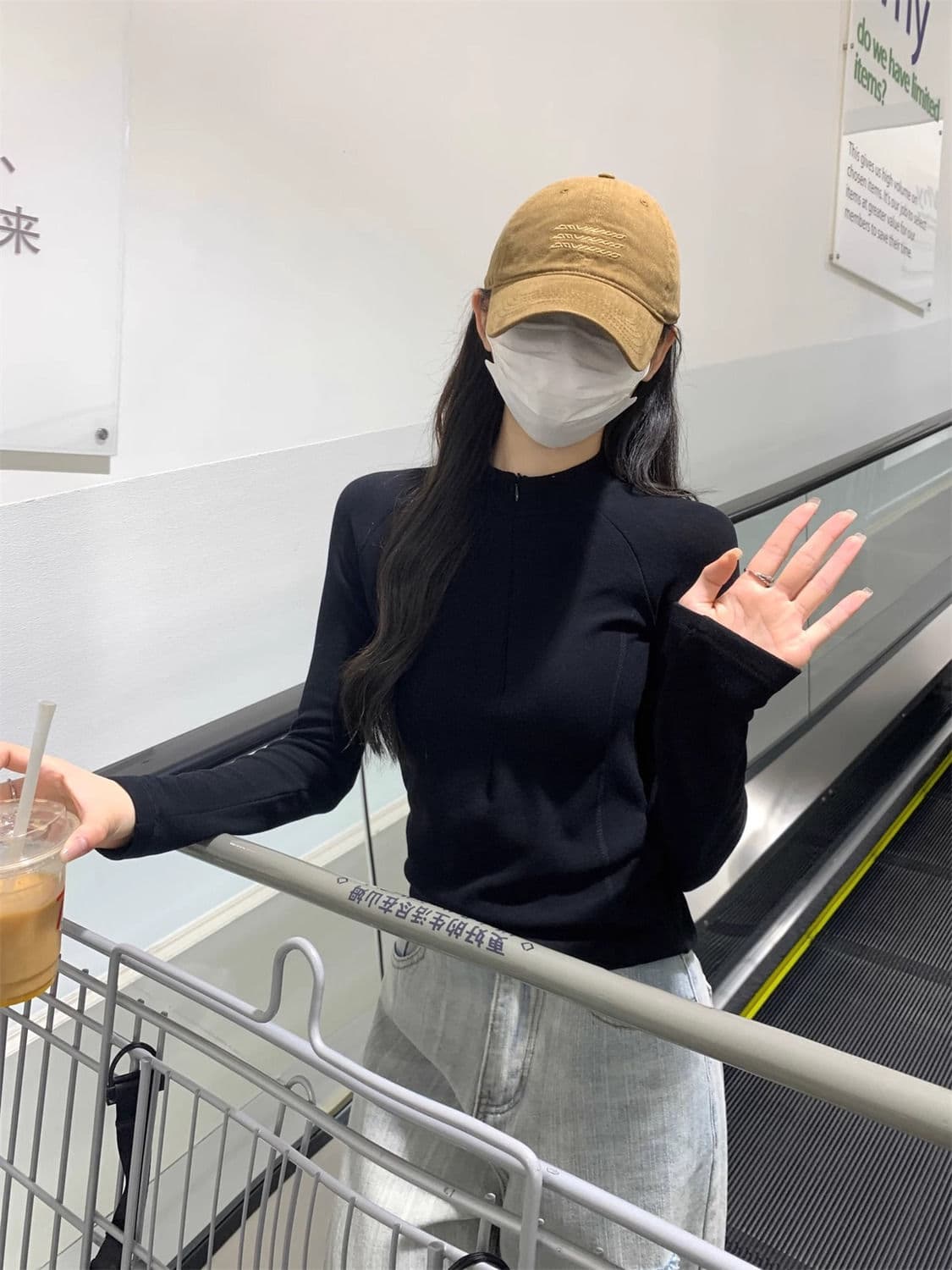 De 플러시 티셔츠 반하이넥 지퍼 맨위 디자인 센스 생선뼈 긴팔 인사이드 가져 가라. 핫걸 기본 셔츠 빅 사이즈 m-4xl 상세 이미지 23