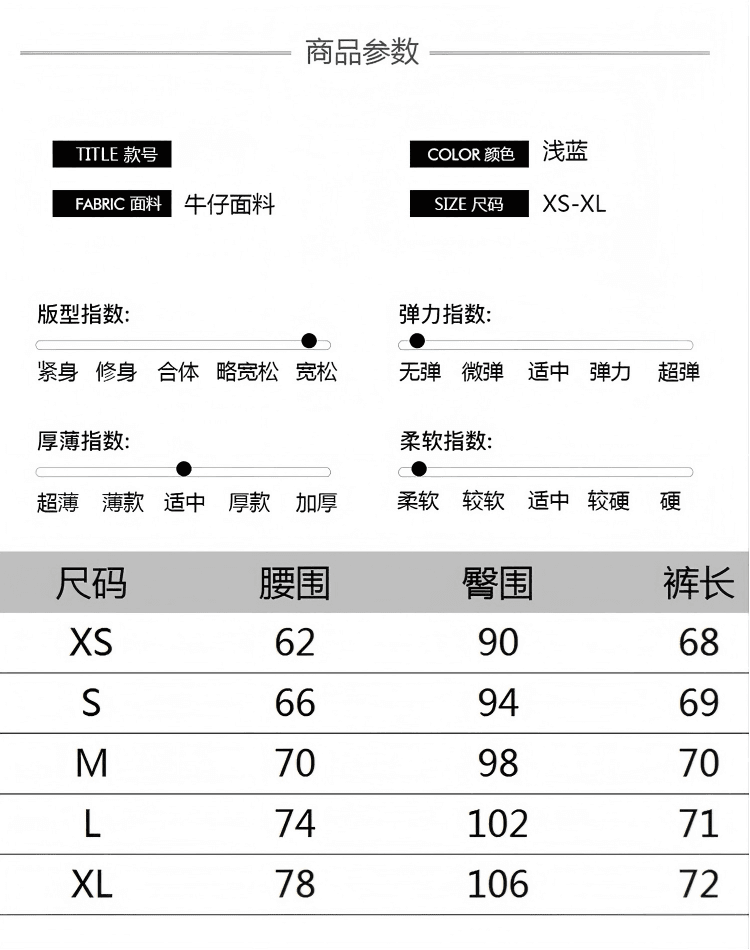 블루 7 점 데님 반바지 여성 여름 2026 새로운 얇은 스타일 작은 키 루즈핏 7 분 뜨거운 바지 상세 이미지 4