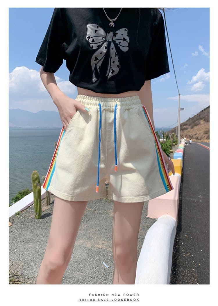 2026 봄 여름 새로운 여성 의류 데님 허리밴드 반바지 청바지 여성 상세 이미지 19