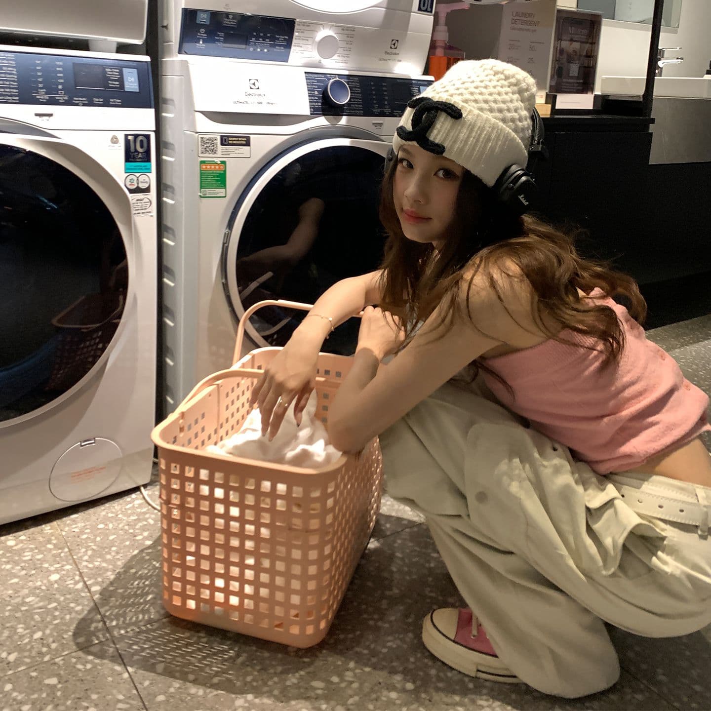한 부서 워크웨어 쉬운 센스 일상 슬림해 보이는 기타 주머니 클래식 모래 색상 일반 길이 연장 이미지 5