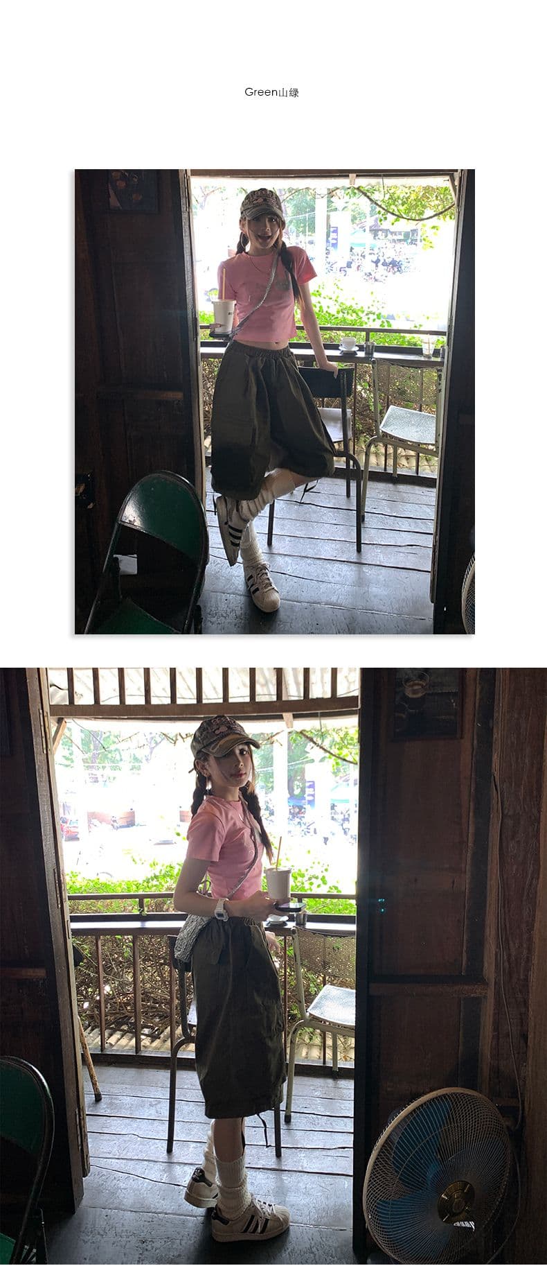 여행 단편화 남아시아 느슨함 표지 고기 다용도 봄 여름 달콤한 차가운 거리 밖 일상 워크웨어 바지 상세 이미지 7