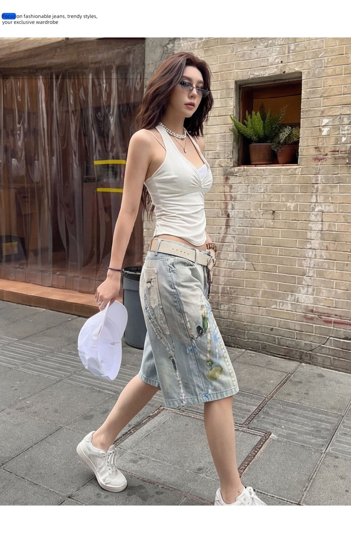 빅 사이즈 아메리칸 조수 브랜드 디지털 3 차원 프린트 바지 아이들 여름 캐주얼 다용도 트렌디 차가운 반바지 개성 청바지 상세 이미지 12