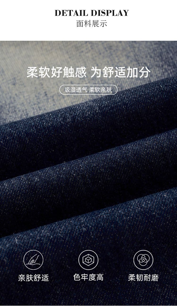레트로 찢어진 부분 거친 가장자리 8 점 넓은 다리 청바지 여성 여름 새로운 하이웨이스트 슬림해 보이는 아메리칸 높음 거리 스트레이트 바지 상세 이미지 5