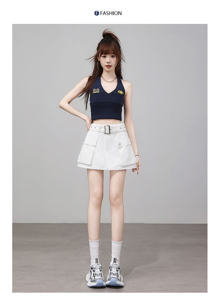 데님 짧은 바지 여성 여름 2026 년 새로운 얇은 스타일 패션 핫걸 슬림해 보이는 루즈핏 하이웨이스트 스트레이트 워크웨어 바지 상세 이미지 20