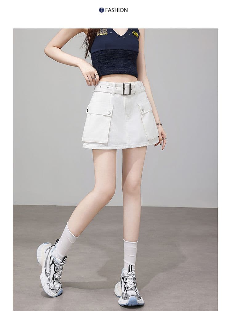 데님 짧은 바지 여성 여름 2026 년 새로운 얇은 스타일 패션 핫걸 슬림해 보이는 루즈핏 하이웨이스트 스트레이트 워크웨어 바지 상세 이미지 24
