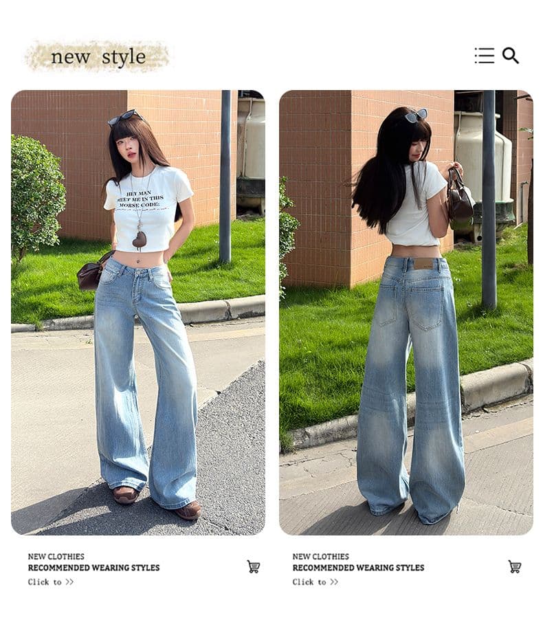 아메리칸 핫걸 모통이 칼 바지 대나무 마디 질감 무거운 작업 워시 물 슬림해 보이는 다용도 패션 캐주얼 청바지 여성 상세 이미지 3