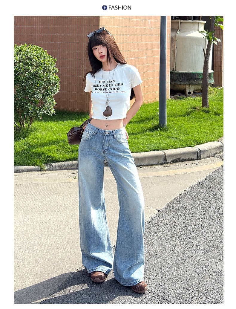 아메리칸 핫걸 모통이 칼 바지 대나무 마디 질감 무거운 작업 워시 물 슬림해 보이는 다용도 패션 캐주얼 청바지 여성 상세 이미지 6