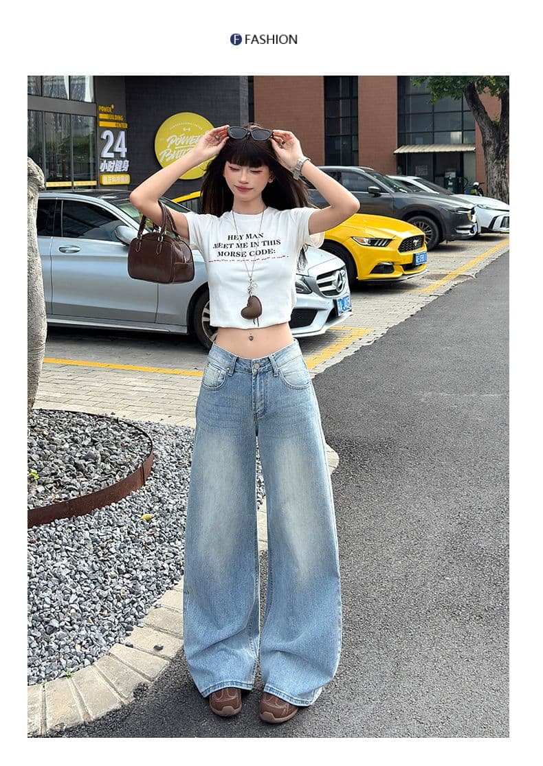 아메리칸 핫걸 모통이 칼 바지 대나무 마디 질감 무거운 작업 워시 물 슬림해 보이는 다용도 패션 캐주얼 청바지 여성 상세 이미지 12