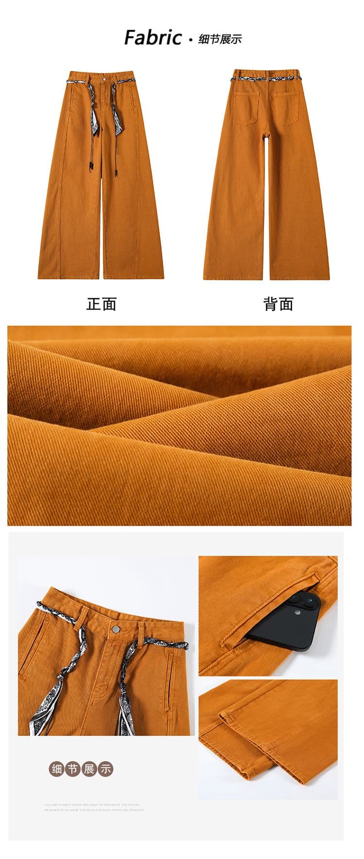 레트로 블루 청바지 여성 이른 봄 2026 새로운 루즈핏 핫걸 디자인 센스 다용도 슈퍼 화재 스트레이트 바지 상세 이미지 4