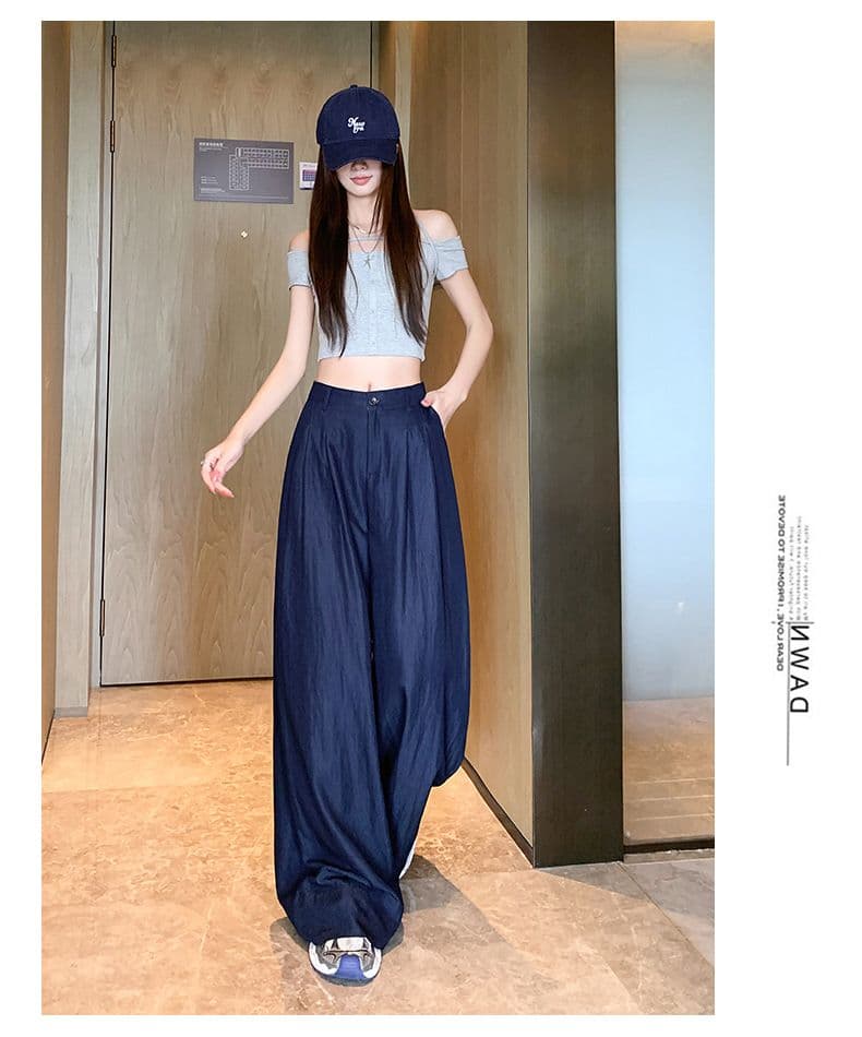 오래된 돈 바람 레트로 얼음 실크 면 린넨 도루 센스 바닥 청소 바지 여성 새로운 루즈핏 캐주얼 와이드 레그 팬츠 상세 이미지 41