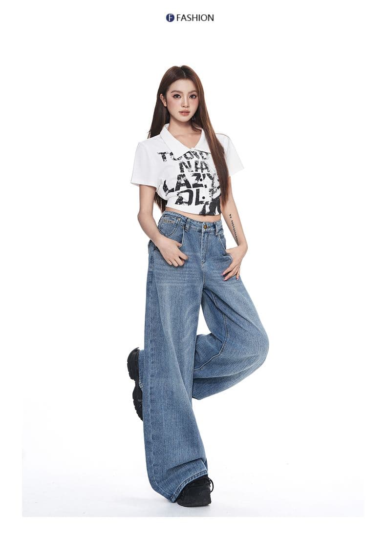 아메리칸 레트로 파리 버클 디자인 대나무 마디 곡물 청바지 여성 여름 새로운 루즈핏 슬림해 보이는 다용도 스트레이트 긴 바지 상세 이미지 9