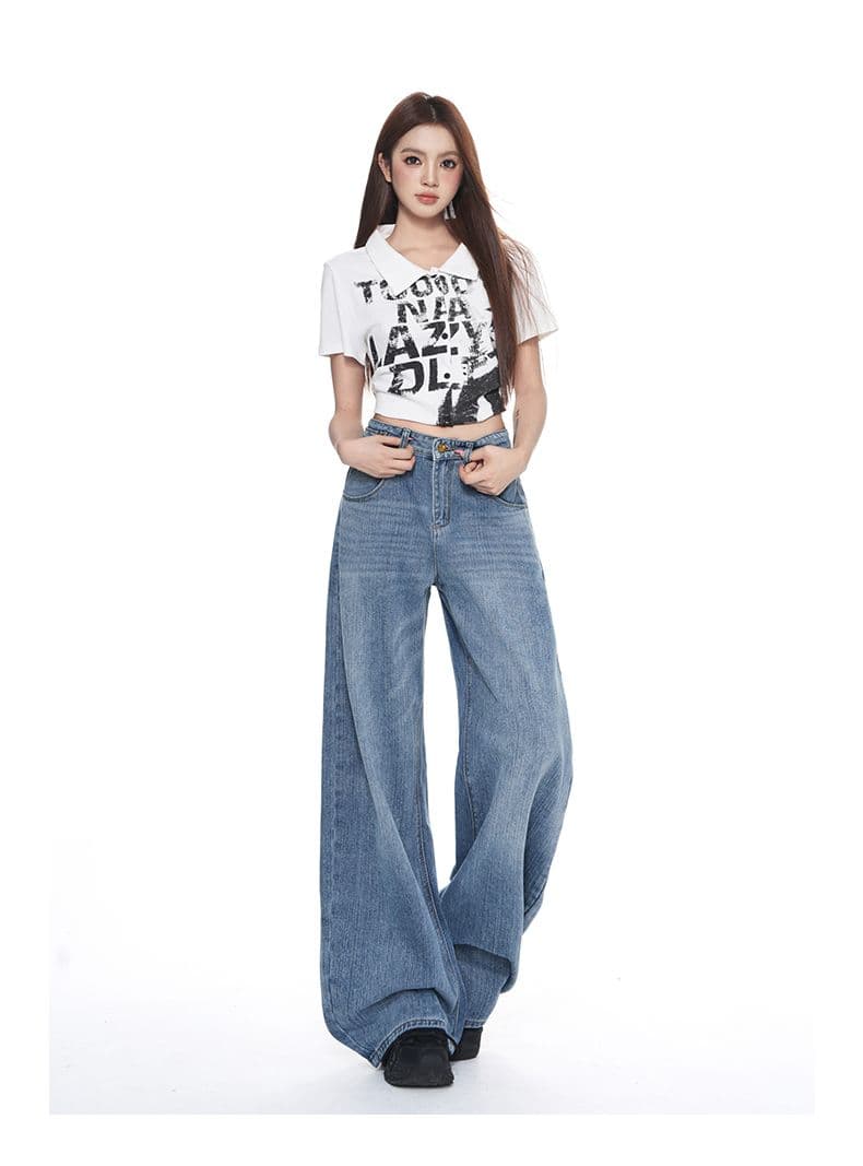 아메리칸 레트로 파리 버클 디자인 대나무 마디 곡물 청바지 여성 여름 새로운 루즈핏 슬림해 보이는 다용도 스트레이트 긴 바지 상세 이미지 13