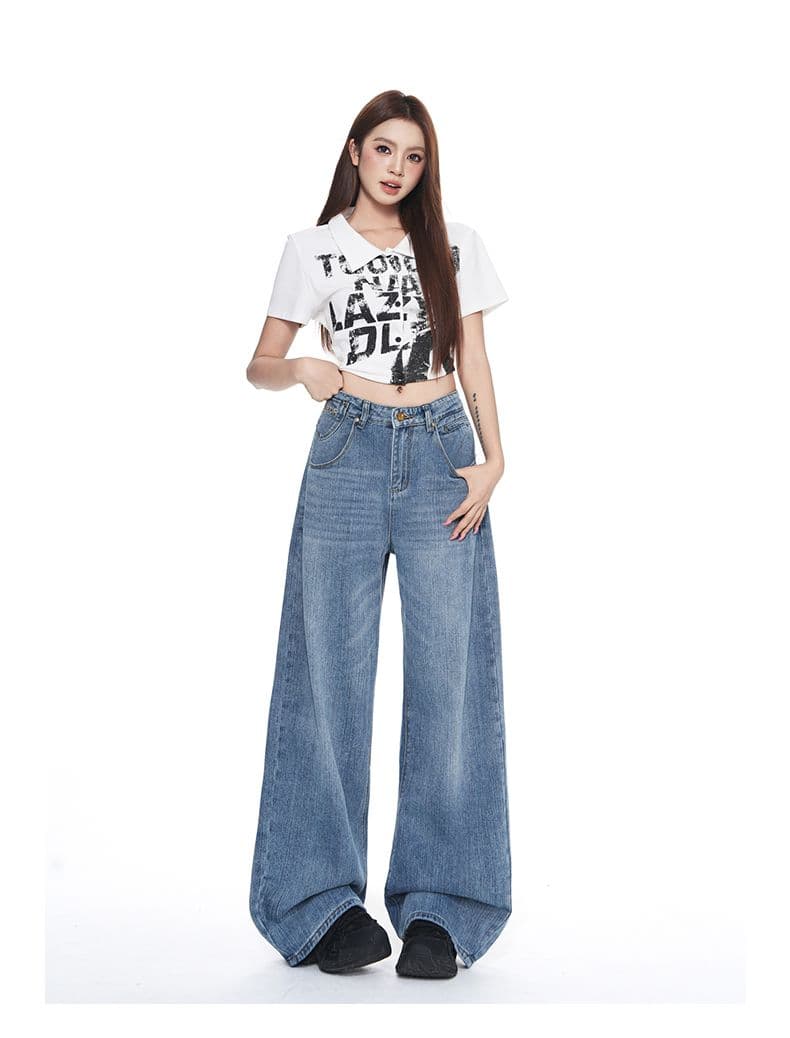 아메리칸 레트로 파리 버클 디자인 대나무 마디 곡물 청바지 여성 여름 새로운 루즈핏 슬림해 보이는 다용도 스트레이트 긴 바지 상세 이미지 15