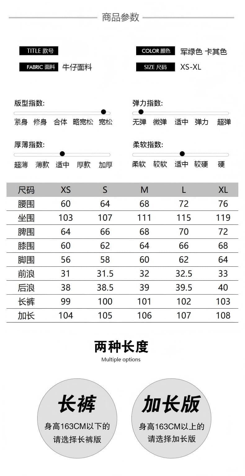 아메리칸 레트로 해체 디자인 기타 주머니 워크웨어 청바지 남녀 루즈핏 캐주얼 주름 스트레이트 도루 센스 바지 상세 이미지 4