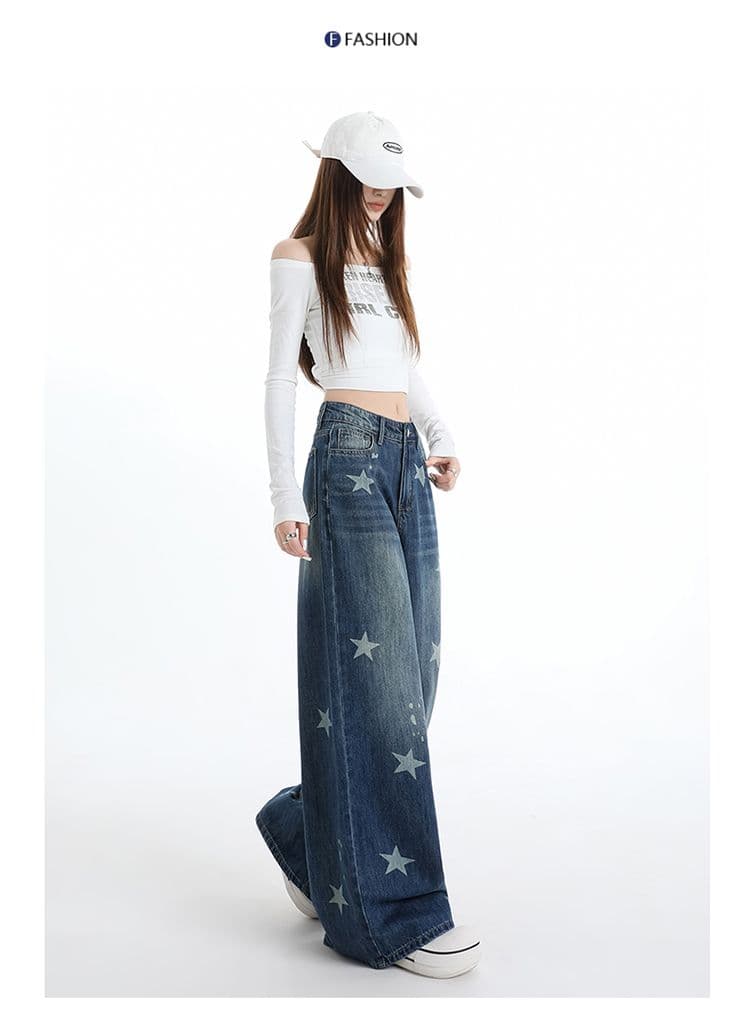 조기 가을 레트로 블루 나만의 것을 가져와 라. 질감 센스 대나무 마디 원단 깊은 데님 블루 루즈핏 편안함 슬림해 보이는 다용도 바지 상세 이미지 11