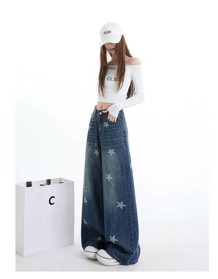 조기 가을 레트로 블루 나만의 것을 가져와 라. 질감 센스 대나무 마디 원단 깊은 데님 블루 루즈핏 편안함 슬림해 보이는 다용도 바지 상세 이미지 13