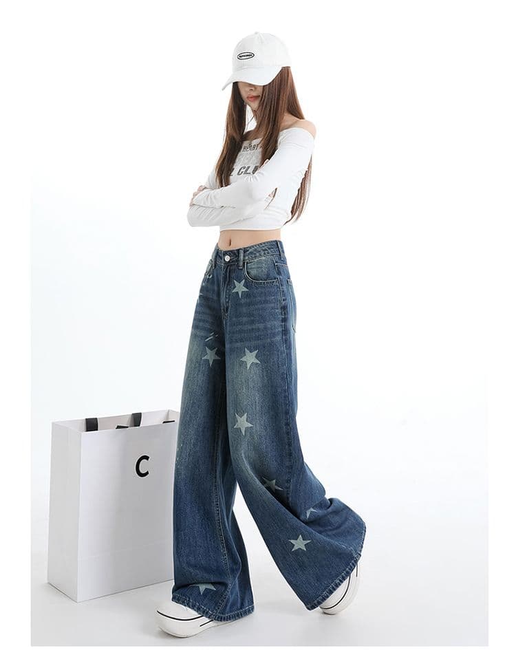 조기 가을 레트로 블루 나만의 것을 가져와 라. 질감 센스 대나무 마디 원단 깊은 데님 블루 루즈핏 편안함 슬림해 보이는 다용도 바지 상세 이미지 14