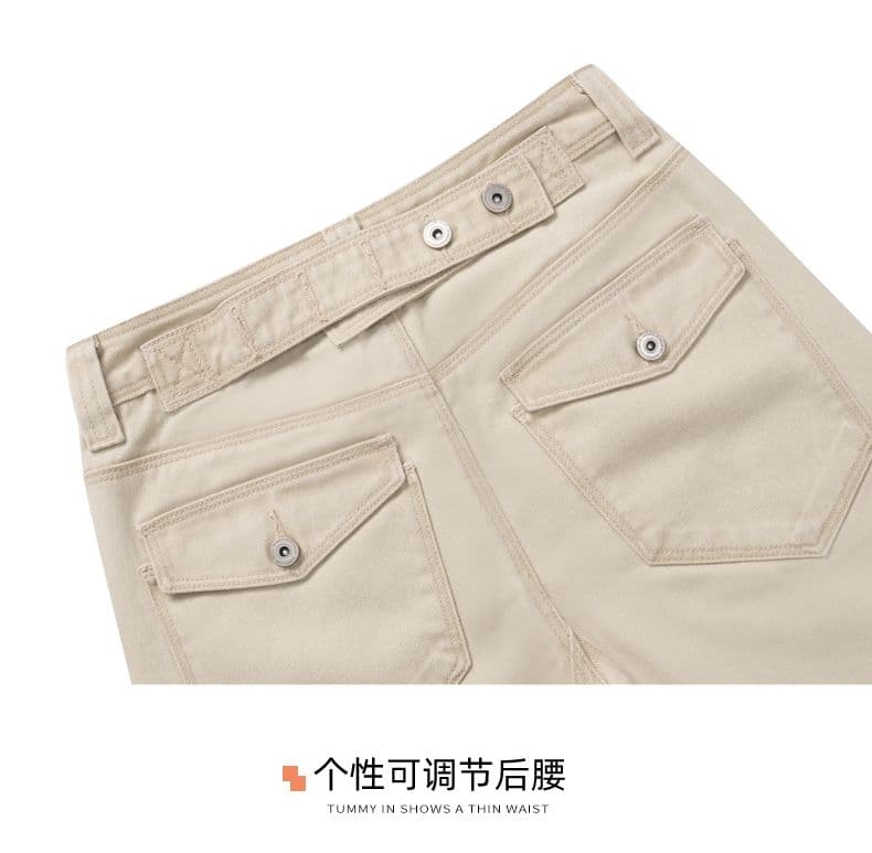 작은 대중 질감 기초 주간 접시 와이드 레그 팬츠 다용도 왕 느슨함 센스 직선 통과 바닥 청소 청바지 여성 상세 이미지 12