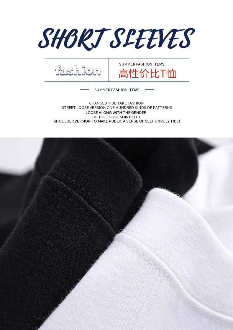 한국 스타일 순면 반팔 티셔츠 여성 여름 한국 스타일 새로운 학원 스타일 루즈핏 빅 사이즈 지방 mm 200 kg 웨어러블 상세 이미지 2