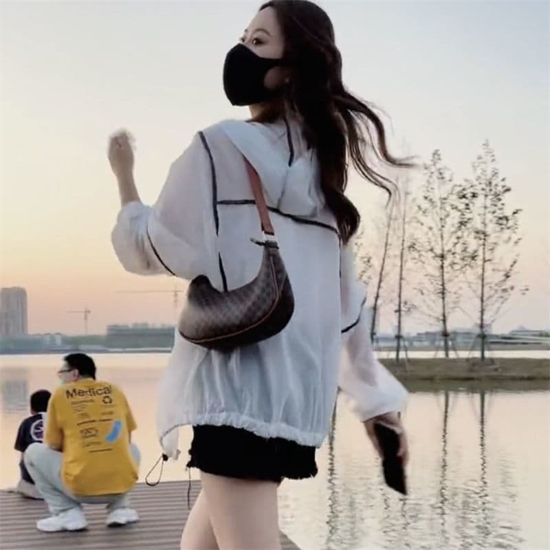 자외선 차단 외투 여성 2026 여름 새로운 다용도 국방 자외선 통기성 자외선 차단 복 야외 얇은 스타일 긴팔 상세 이미지 23