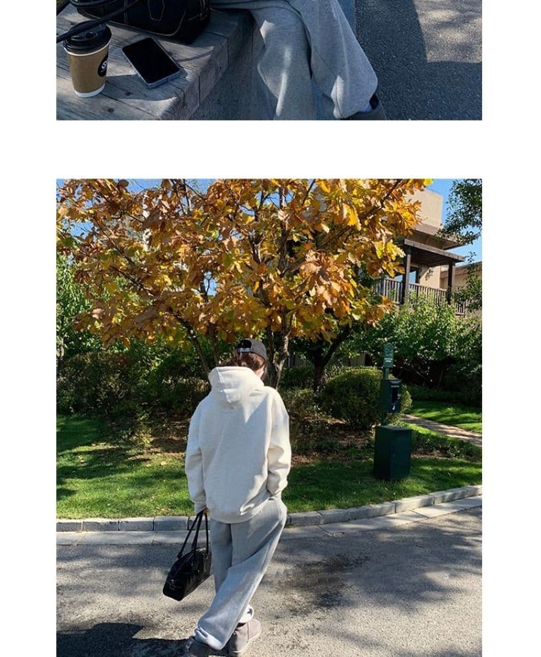 한국 스타일 면 소재 좋은 품질 작은 새로운 공개 캐주얼 커플 후드티 여성 느긋한 바람 디자인 센스 재킷 패션 다용도 상세 이미지 2
