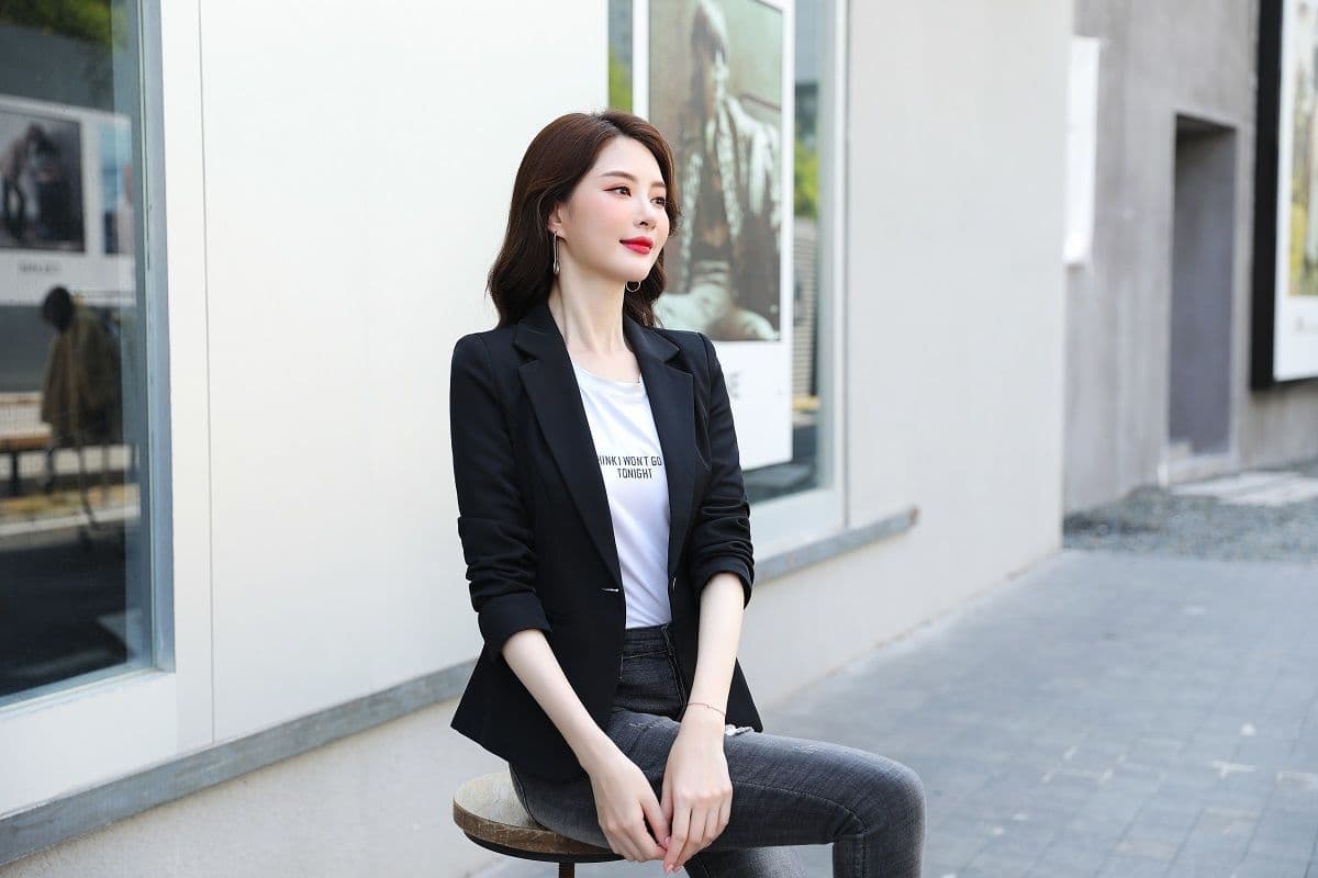 작은 양복 여성 코트 봄 가을 여름 섹션 한국 스타일 몸매 가꾸기 품격 쇼트 스타일 정장 맨위 캐주얼 트렌디 상세 이미지 17