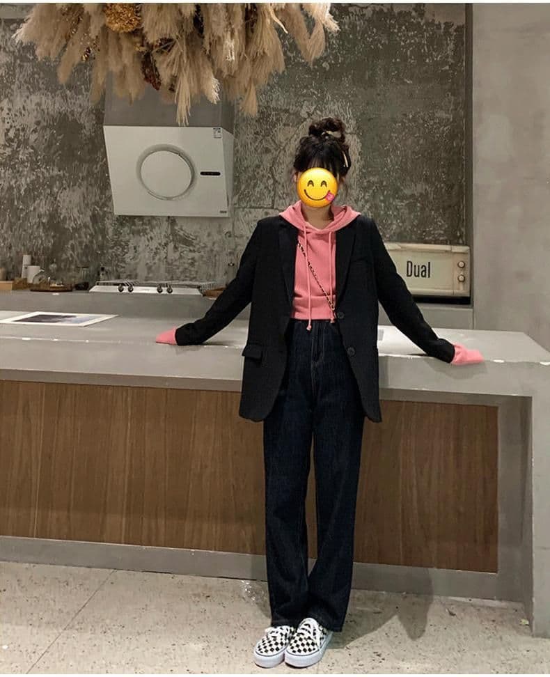 한국 스타일 정장 여성 코트 작은 키 2026 새로운 가을 캐주얼 고급 센스 튀김 거리 작은 정장 상세 이미지 17
